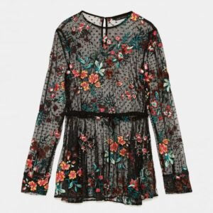 Boat Neck Top in Print B